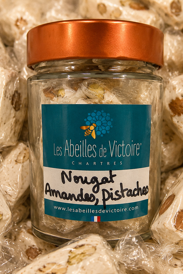 Sachet de nougat aux pistaches et amandes Les Abeilles de Victoire